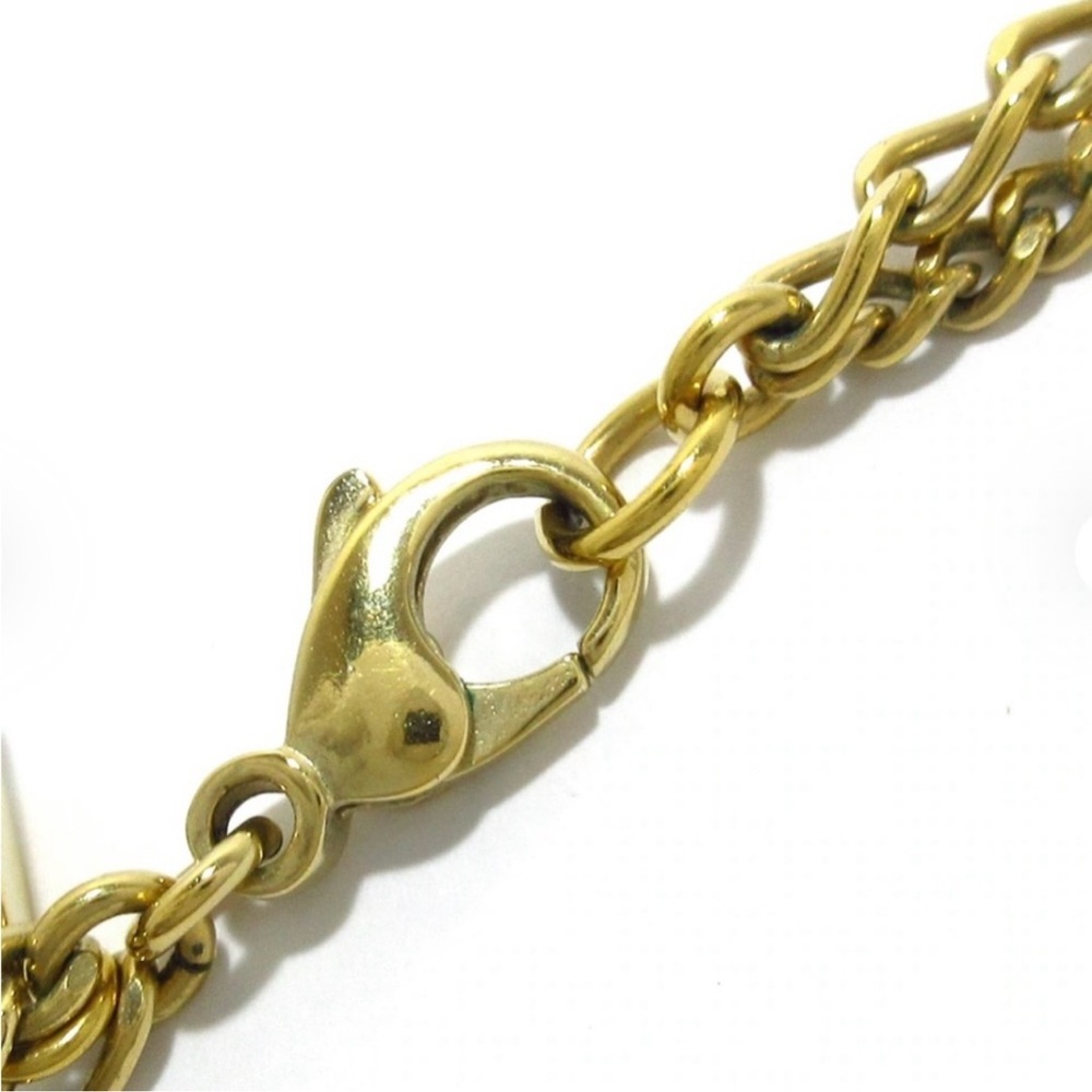 Authentic Chanel Necklace 24k plated double chain with COA - Picture 7 of 9